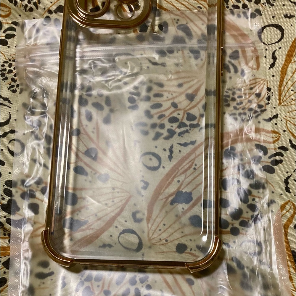 Gold Protective Phone Case with Reinforced Corners